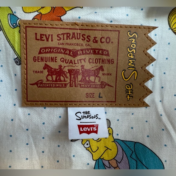 Limited Edition Levi’s x The Simpsons Trucker Jacket – Size L. NWT - Picture 7 of 13